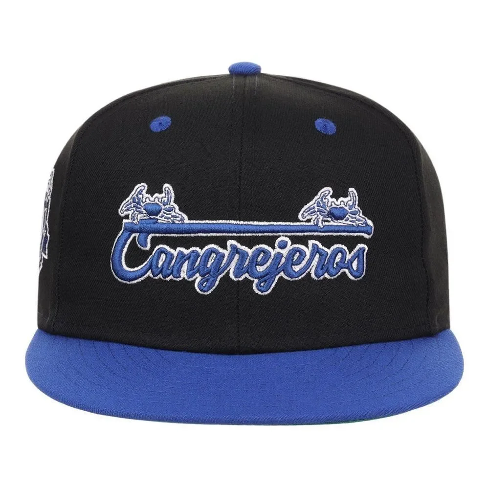 Ebbets‎ Field flannels SANTURCE CANGREJEROS NLB FLIP FITTED BALLCAP BLACK NWT
